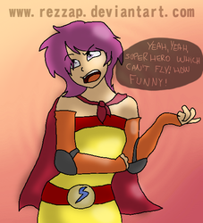 Size: 492x543 | Tagged: safe, artist:rezzap, scootaloo, human, g4, 30 minute art challenge, humanized, scootaloo can't fly, superhero