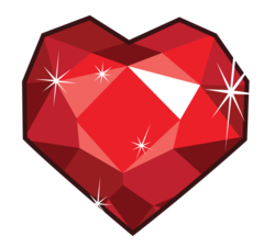 Size: 900x809 | Tagged: safe, artist:fureox, fire ruby, gem, heart shaped, no pony, object, ruby, simple background, transparent background, vector
