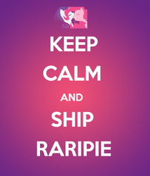 Size: 600x700 | Tagged: safe, pinkie pie, rarity, g4, female, keep calm, lesbian, ship:raripie, shipping, text