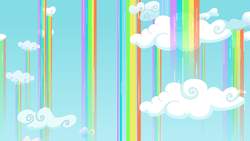 Size: 8000x4500 | Tagged: safe, artist:ambassad0r, absurd resolution, background, cloud, cloudy, no pony, rainbow, scenery, vector