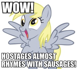 Size: 639x567 | Tagged: safe, derpy hooves, pegasus, pony, g4, female, image macro, kenan and kel, mare, parody, reference, solo