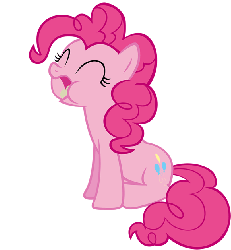 Size: 582x629 | Tagged: safe, artist:choopy, pinkie pie, g4, animated, chewing, cute, diapinkes, eating, female, nom
