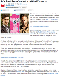 Size: 635x809 | Tagged: safe, pinkie pie, g4, doctor who, meta, poll, text, tvguide