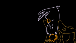 Size: 1920x1080 | Tagged: safe, artist:navitaserussirus, gilda, griffon, g4, minimalist, modern art, wallpaper