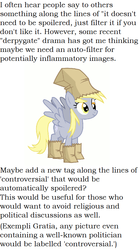 Size: 562x1007 | Tagged: safe, derpy hooves, g4, derpygate, meta, text