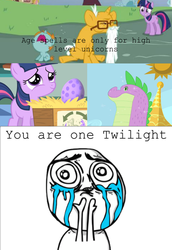 Size: 500x726 | Tagged: safe, edit, edited screencap, screencap, snails, snips, spike, twilight sparkle, pony, unicorn, g4, magic duel, the cutie mark chronicles, age progression, age regression, baby, baby pony, baby snips, beard, caption, colt, comic, cutie mark chronicles spike, egg, elderly, elderly snails, facial hair, female, filly, filly twilight sparkle, glasses, male, rage face, screencap comic, spike's egg, spikezilla, unicorn twilight, younger