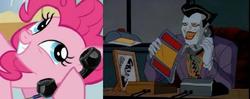 Size: 1297x512 | Tagged: safe, pinkie pie, g4, batman, exploitable meme, meme, phone meme, the joker