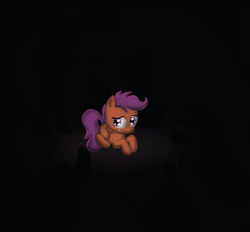 Size: 1024x952 | Tagged: safe, artist:sloverdable, scootaloo, g4, sad, scootalone