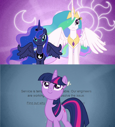 Size: 1280x1418 | Tagged: safe, artist:capnpea, edit, princess celestia, princess luna, twilight sparkle, g4, tumblr