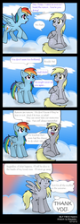 Size: 1024x2854 | Tagged: safe, artist:blayaden, derpy hooves, rainbow dash, pegasus, pony, g4, season 3, comic, female, mare