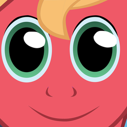 Size: 4000x4000 | Tagged: safe, edit, big macintosh, earth pony, pony, g4, don't blink or he'll get ya, male, stallion, twily face