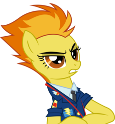 Size: 2766x3000 | Tagged: safe, artist:candy-muffin, spitfire, pegasus, pony, g4, wonderbolts academy, clothes, female, necktie, show accurate, simple background, solo, spitfire's eyebrows, spitfire's tie, transparent background, uniform, vector, wonderbolts dress uniform