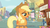 Size: 638x355 | Tagged: safe, screencap, applejack, g4, my little pony: friendship is magic, wonderbolts academy, youtube caption