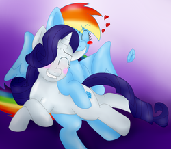 Size: 1668x1453 | Tagged: safe, artist:blackbewhite2k7, rainbow dash, rarity, g4, blushing, ear bite, female, grope, lesbian, ship:raridash, shipping