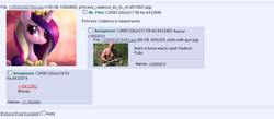 Size: 880x385 | Tagged: safe, princess cadance, g4, /mlp/, 4chan, 4chan screencap, text, vladimir putin