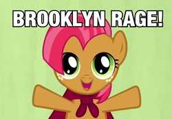 Size: 2048x1424 | Tagged: safe, babs seed, pony, g4, brooklyn rage, female, image macro, reference, solo, yu-gi-oh!, yugioh abridged