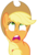 Size: 673x1000 | Tagged: safe, applejack, earth pony, pony, applebuck season, g4, faint, female, how do you like them apples, reaction image, simple background, solo, transparent background, vector