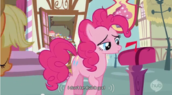 Size: 640x355 | Tagged: safe, screencap, applejack, pinkie pie, g4, wonderbolts academy, youtube caption