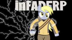 Size: 500x281 | Tagged: safe, derpy hooves, pegasus, pony, g4, cole macgrath, female, infamous, lightning, mare