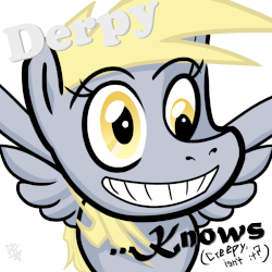 Size: 750x750 | Tagged: safe, artist:pkelton, derpy hooves, pegasus, pony, g4, animated, derp, female, mare