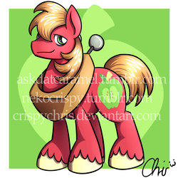 Size: 2000x2000 | Tagged: safe, artist:nekocrispy, big macintosh, earth pony, pony, g4, male, stallion