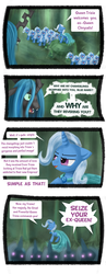 Size: 1020x2640 | Tagged: safe, artist:php13, queen chrysalis, trixie, g4, ask, askchrysalis, tumblr
