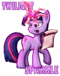 Size: 4500x5700 | Tagged: safe, artist:slinkycraft, twilight sparkle, g4, absurd resolution, scroll