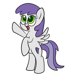 Size: 800x800 | Tagged: safe, artist:scramjet747, tornado bolt, pony, g4, bipedal, female, filly, solo