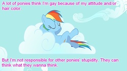 Size: 900x506 | Tagged: safe, artist:shelltoon, rainbow dash, g4, cloud, image macro, meta