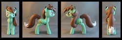 Size: 1224x400 | Tagged: safe, artist:krowzivitch, oc, oc only, oc:foxglove, pony, customized toy, irl, photo, sculpture, solo, toy