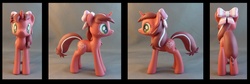 Size: 1196x400 | Tagged: safe, artist:krowzivitch, oc, oc only, pony, customized toy, irl, photo, redribbon, sculpture, solo, toy