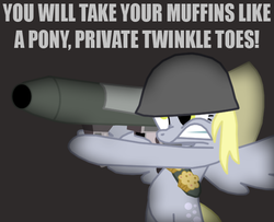 Size: 576x468 | Tagged: safe, artist:death-driver-5000, derpy hooves, pegasus, pony, g4, crossover, female, mare, soldier, soldier (tf2), team fortress 2