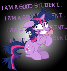Size: 540x576 | Tagged: safe, artist:death-driver-5000, smarty pants, twilight sparkle, g4, lesson zero, insanity, twilight snapple