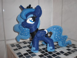 Size: 3264x2448 | Tagged: safe, artist:cavelupa, princess luna, pony, g4, irl, photo, plushie, solo