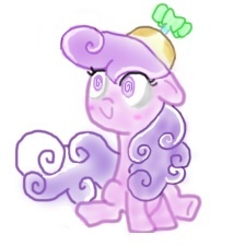 Size: 224x225 | Tagged: safe, artist:theponykid247, screwball, g4, hat, propeller hat, swirly eyes