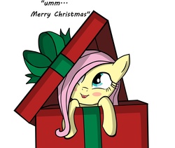 Size: 4860x4110 | Tagged: safe, artist:neotopazz, fluttershy, g4, absurd resolution, blushing, filly, present