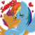 Size: 945x945 | Tagged: safe, artist:megasweet, rainbow dash, scootaloo, pegasus, pony, g4, blushing, duo, duo female, eyes closed, female, floating heart, heart, kiss on the lips, kissing, lesbian, making out, mare on filly, pseudoincest, rainbow dash is a foal fiddler, scootalove, ship:scootadash, shipping, smooch