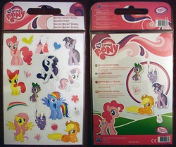 Size: 1200x1002 | Tagged: safe, apple bloom, applejack, fluttershy, pinkie pie, rainbow dash, rarity, spike, sweetie belle, twilight sparkle, butterfly, dragon, earth pony, pegasus, pony, unicorn, g4, apple, blank flank, cutie mark, female, filly, foal, food, heart, hooves, horn, irl, lying down, magnet, mare, merchandise, open mouth, photo, smiling, spread wings, standing, teeth, text, wings