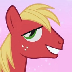 Size: 256x256 | Tagged: safe, big macintosh, earth pony, pony, g4, male, smiling, stallion, surprisingly creepy