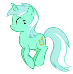 Size: 885x902 | Tagged: safe, artist:names-tailz, lyra heartstrings, pony, g4, bouncing, cute, female, pronking, simple background, solo, transparent background, vector