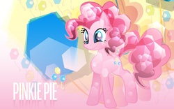 Size: 1680x1050 | Tagged: safe, artist:memoneo, pinkie pie, earth pony, pony, g4, crystallized, female, pixiv, solo, wallpaper