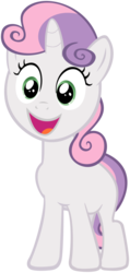 Size: 616x1296 | Tagged: safe, sweetie belle, pony, unicorn, g4, faic, female, filly, foal, grin, simple background, solo, transparent background, vector, yay