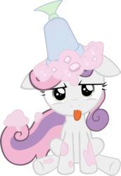 Size: 900x1311 | Tagged: safe, sweetie belle, pony, g4, female, milkshake, simple background, solo, transparent background, vector