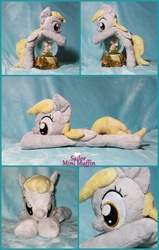 Size: 716x1126 | Tagged: safe, artist:sailorminimuffin, derpy hooves, pegasus, pony, g4, beanie (plushie), female, irl, mare, photo, plushie, solo