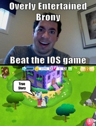 Size: 450x588 | Tagged: safe, gameloft, shining armor, g4, image macro, overly entertained brony