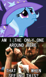 Size: 500x833 | Tagged: safe, trixie, g4, meme, the big lebowski, walter sobchak