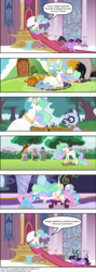 Size: 1000x2800 | Tagged: safe, artist:montyrohde, aloe, lotus blossom, mr. waddle, princess celestia, twilight sparkle, alicorn, earth pony, pony, unicorn, g4, chess, comic, croquet, delegating, derp, female, glasses, hooficure, male, mare, massage, reading, stallion, tongue out, uselesstia