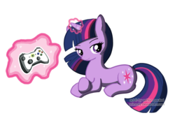 Size: 2124x1434 | Tagged: safe, artist:primmly, twilight sparkle, g4, controller
