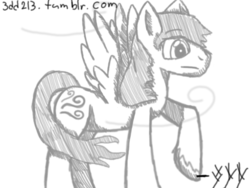 Size: 680x512 | Tagged: safe, artist:3dd213, 30 minute art challenge, ponified, wind