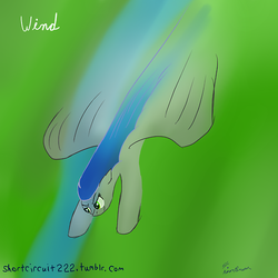 Size: 500x500 | Tagged: safe, artist:short circuit, 30 minute art challenge, ponified, wind